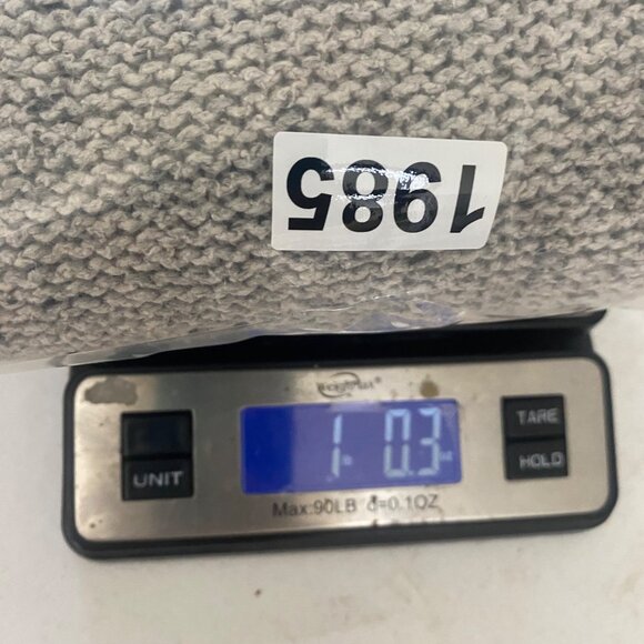 St. Johns Bay Fisherman Chunky Cable Knit Sweater Womens XL Gray Speckled Cozy - Picture 7 of 7